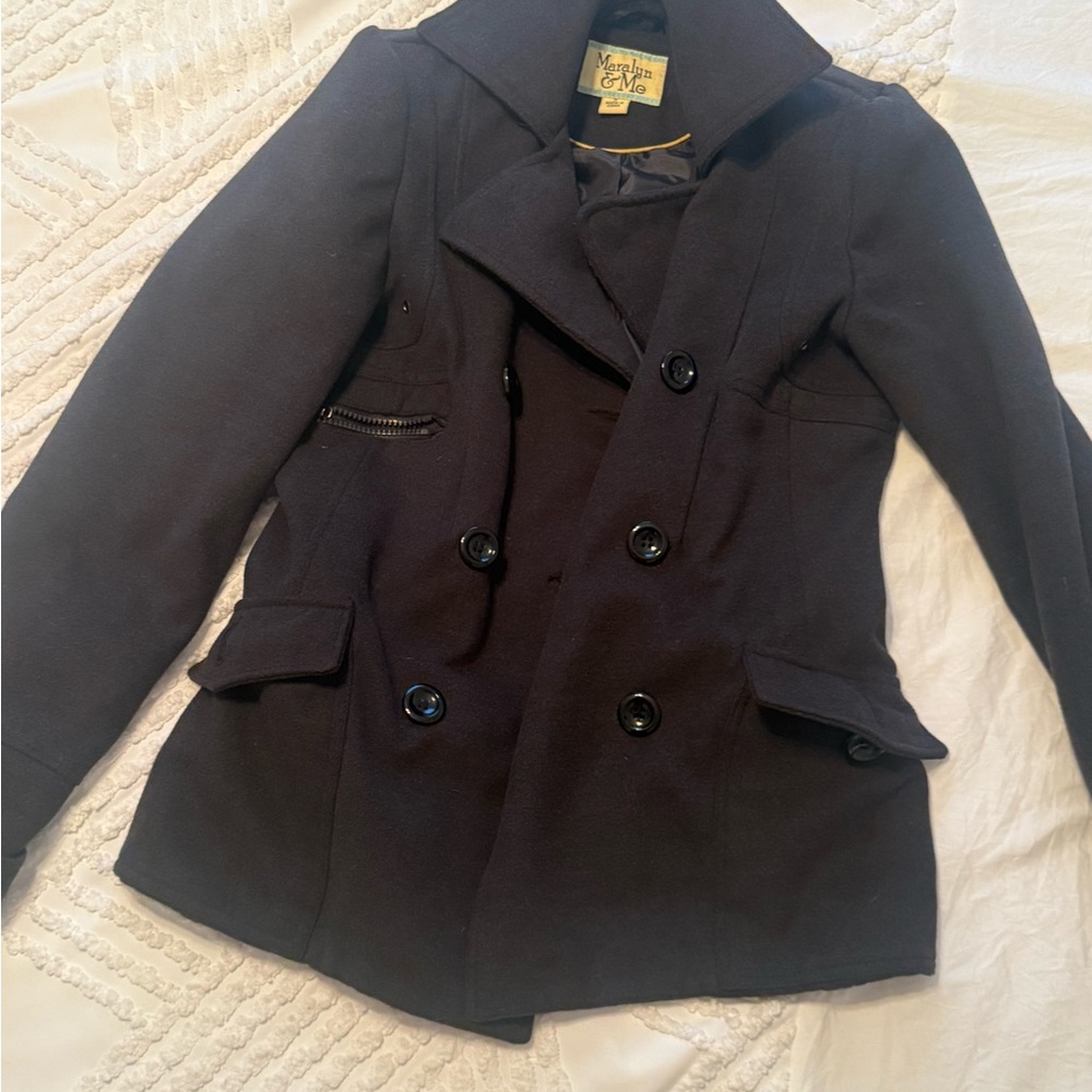 Maralyn & Me Black Double-Breasted Peacoat from 2012 💓 excellent condition